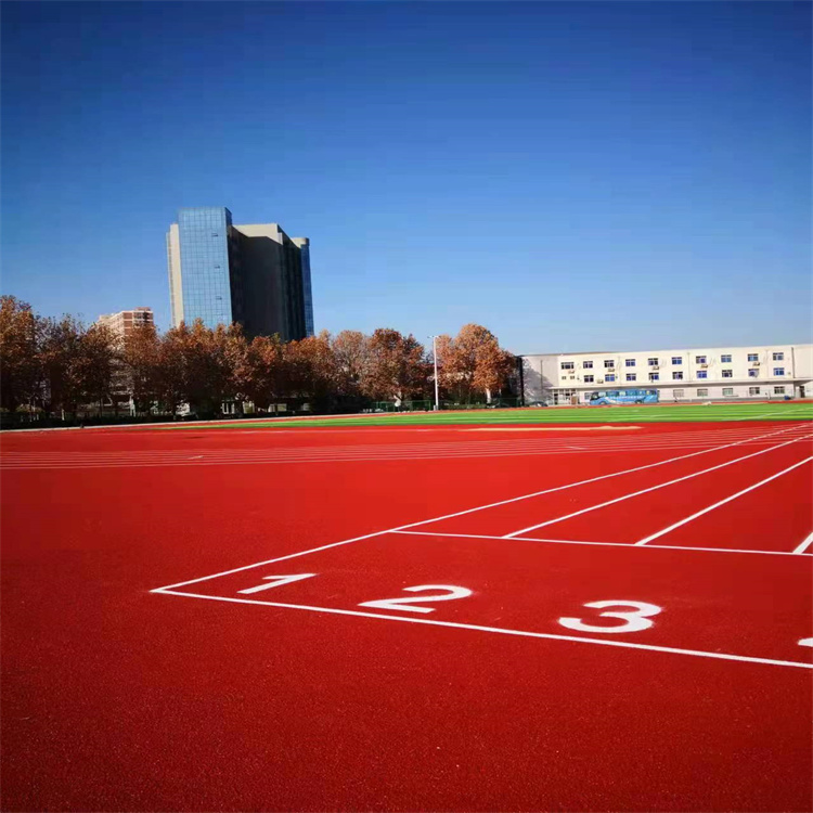 全塑型塑胶跑道